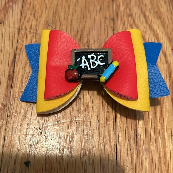 Back To School Bow Hair Clips Perfect Hair Accessories for Toddlers and Girls - Picture 6 of 9